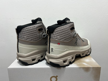 On Cloudrock Mid Waterproof Hiking Boots in Grey