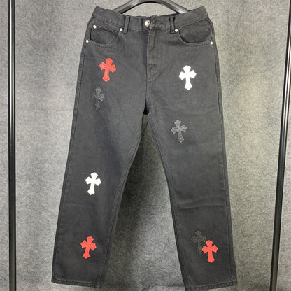 CHROME HEARTS CROSS PATCH DENIM Jeans (MIAMI EXCLUSIVE)