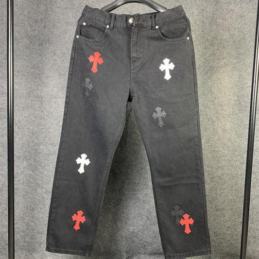 CHROME HEARTS CROSS PATCH DENIM Jeans (MIAMI EXCLUSIVE)