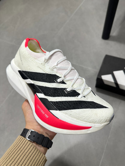 Adidas Adizero Prime X3 Strung Shoes White|Black|Orange