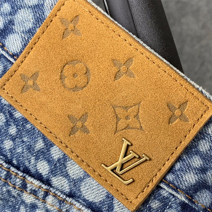 LV X YK All-Over Pumpkin Denim Jeans