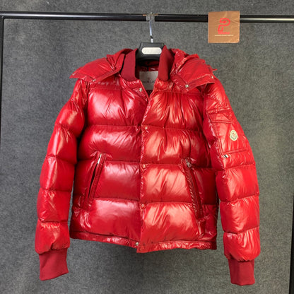 Moncler Maljasset Short Down Jacket 'Red'