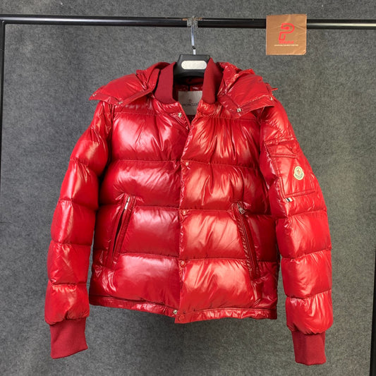 Moncler Maljasset Short Down Jacket 'Red'
