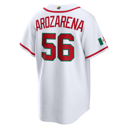 Randy Arozarena Mexico Baseball Nike 2026 World Baseball Classic Home Stadium Jersey - White