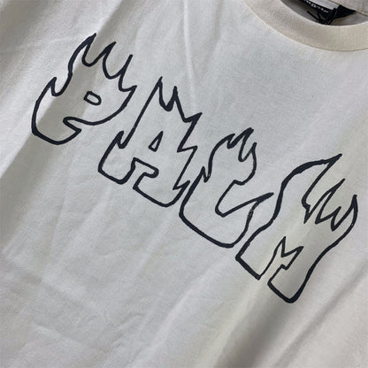 Palm Angels Palms&skull Vintage T-Shirt 'White Green'