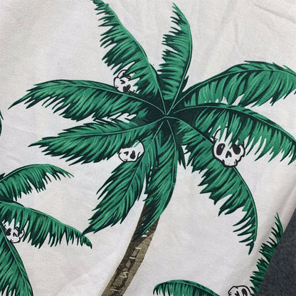 Palm Angels Palms&skull Vintage T-Shirt 'White Green'