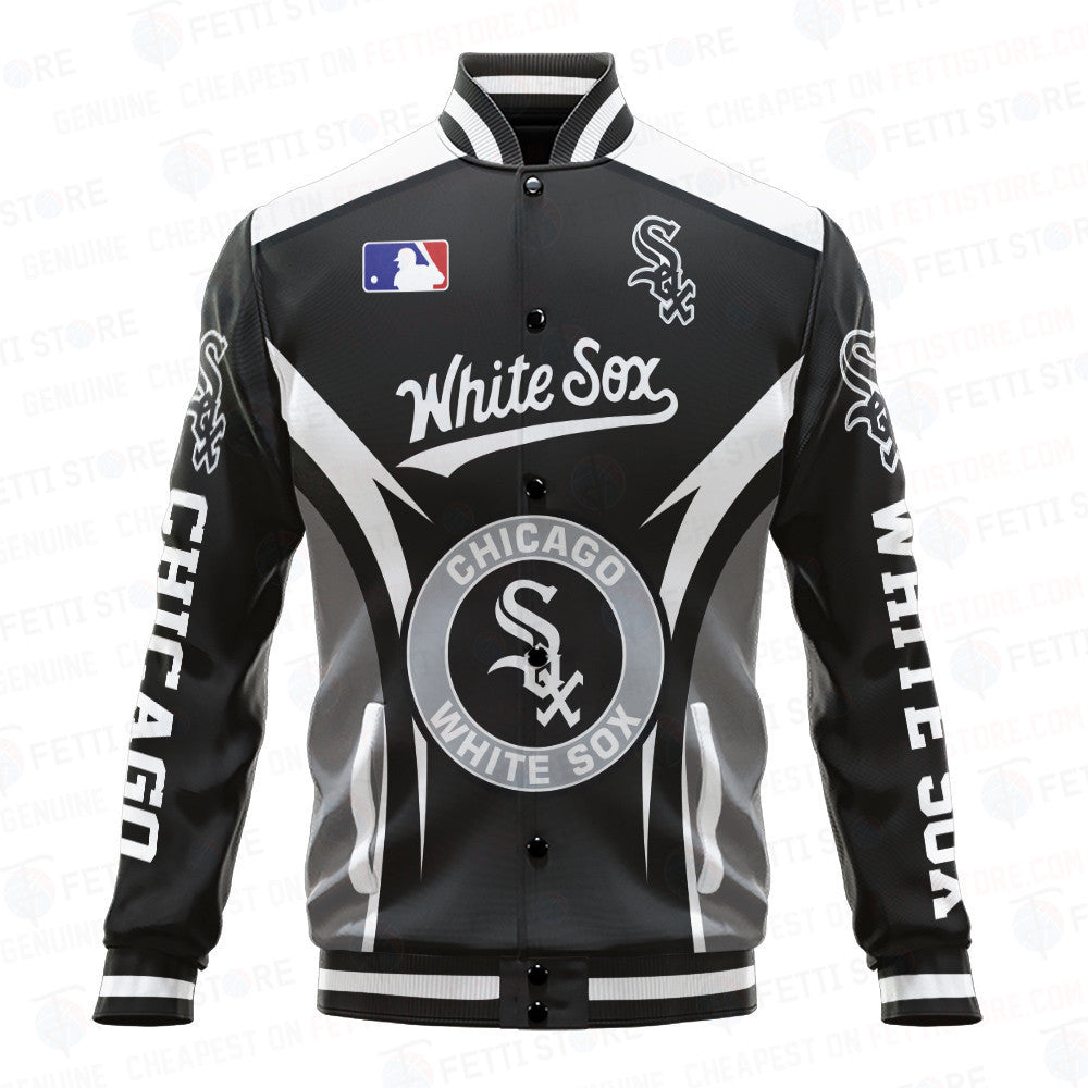 Chicago White Sox Baseball Traditional Pattern AOP Varsity Jacket SH1 - All-Over-Printed Jacket