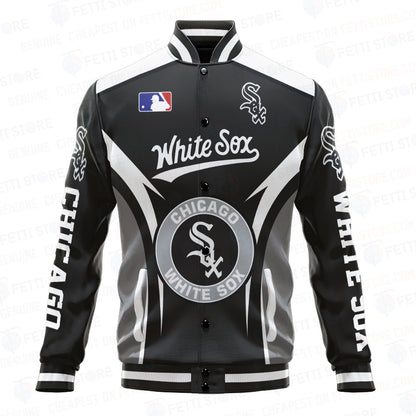 Chicago White Sox Baseball Traditional Pattern AOP Varsity Jacket SH1 - All-Over-Printed Jacket