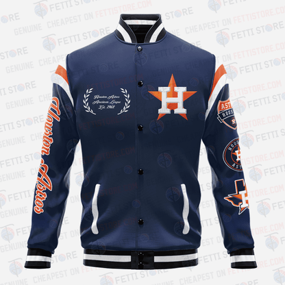 Houston Astros Major League Baseball AOP Varsity Jacket SH1 V1 - All-Over-Printed Jacket