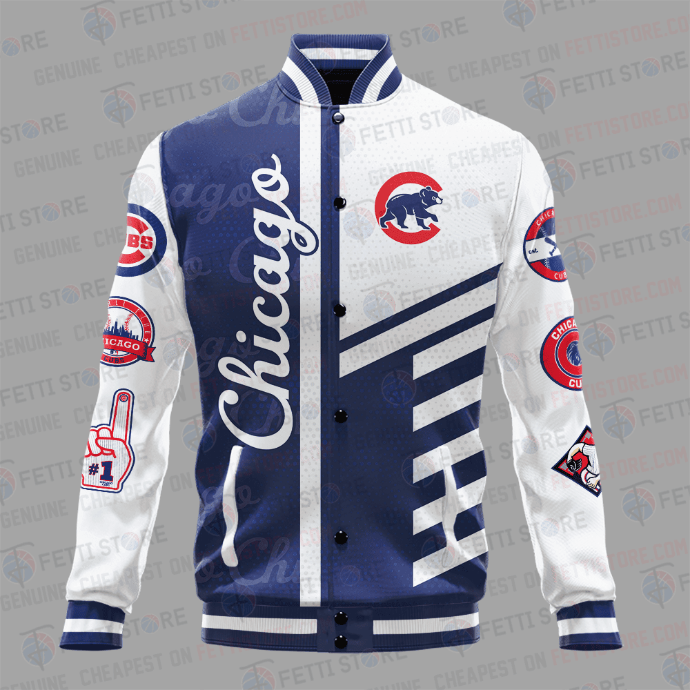 Chicago Cubs American League Baseball Varsity Jacket SH1 V1 - All-Over-Printed Jacket