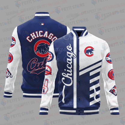 Chicago Cubs American League Baseball Varsity Jacket SH1 V1 - All-Over-Printed Jacket
