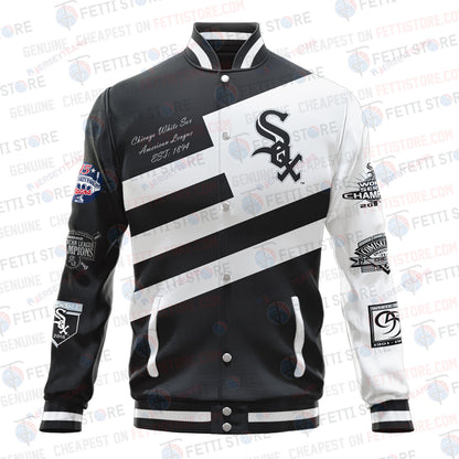 Chicago White Sox American League Baseball Varsity Jacket SH1 - All-Over-Printed Jacket