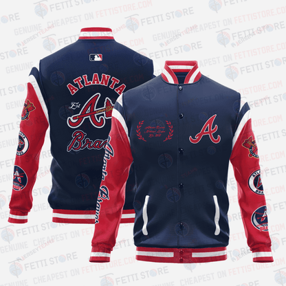 Atlanta Braves Major League Baseball AOP Varsity Jacket SH1 V1 - All-Over-Printed Jacket