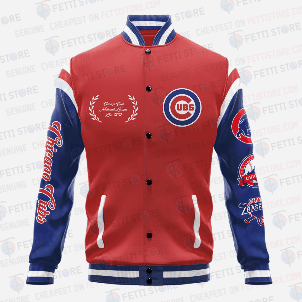 Chicago Cubs Major League Baseball AOP Varsity Jacket SH1 V1 - All-Over-Printed Jacket