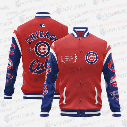 Chicago Cubs Major League Baseball AOP Varsity Jacket SH1 V1 - All-Over-Printed Jacket