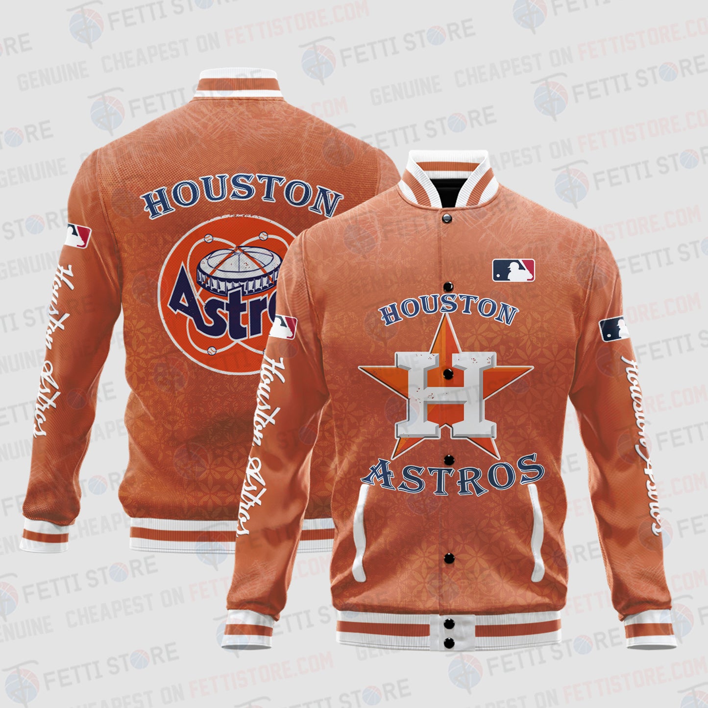 Houston Astros - Major League Baseball AOP Varsity Jacket V8 - All-Over-Printed Jacket