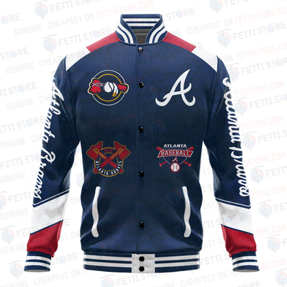 Atlanta Braves American League Baseball Varsity Jacket SH1 V2 - All-Over-Printed Jacket