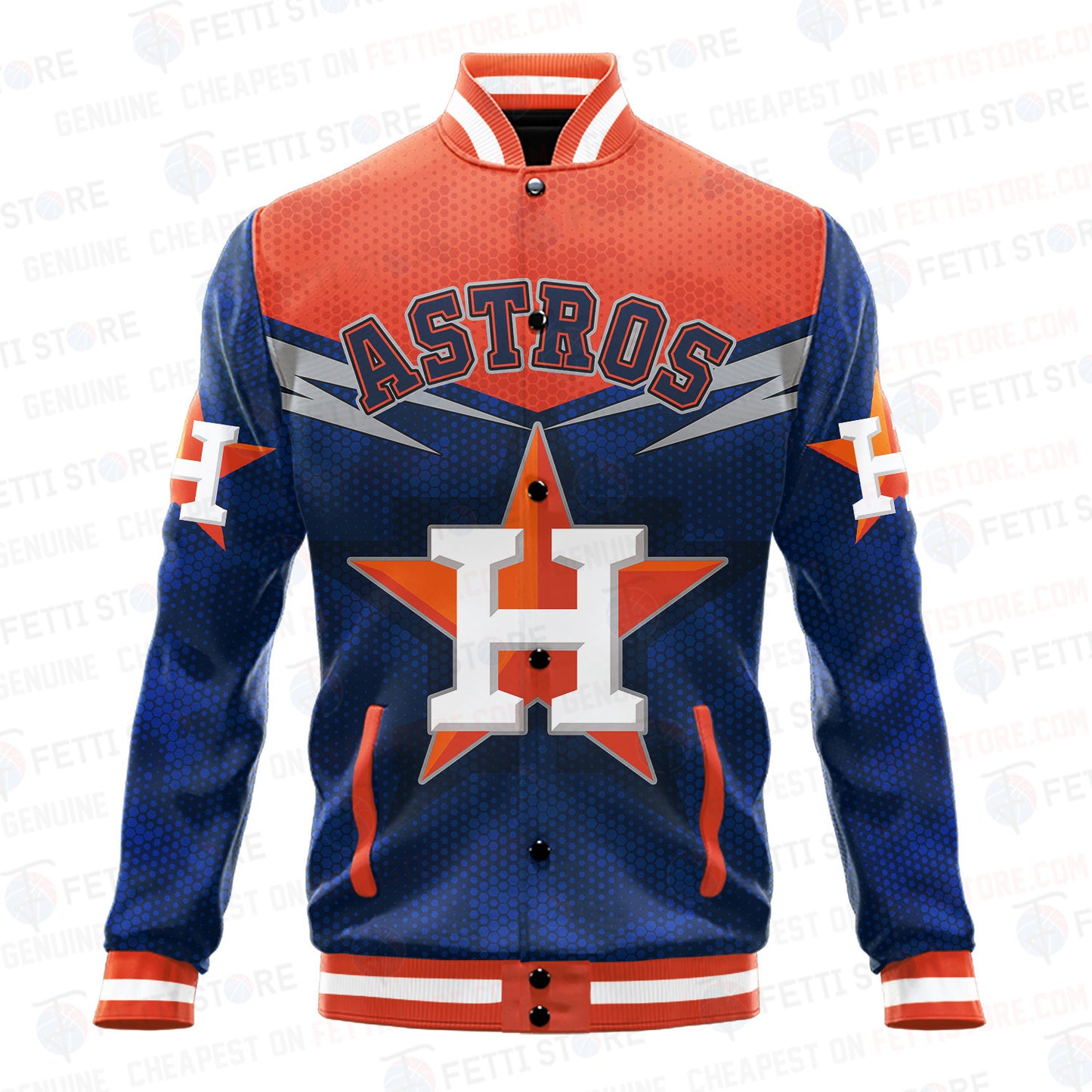 Houston Astros - Major League Baseball AOP Varsity Jacket V7 - All-Over-Printed Jacket