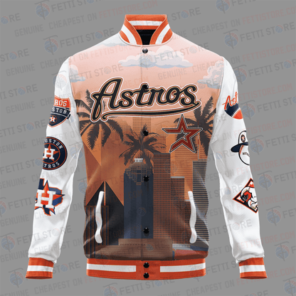 Houston Astros Major League Baseball AOP Varsity Jacket STM - All-Over-Printed Jacket