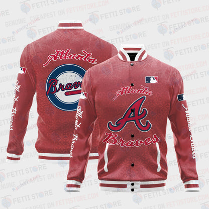 Atlanta Braves - Major League Baseball AOP Varsity Jacket V8 - All-Over-Printed Jacket
