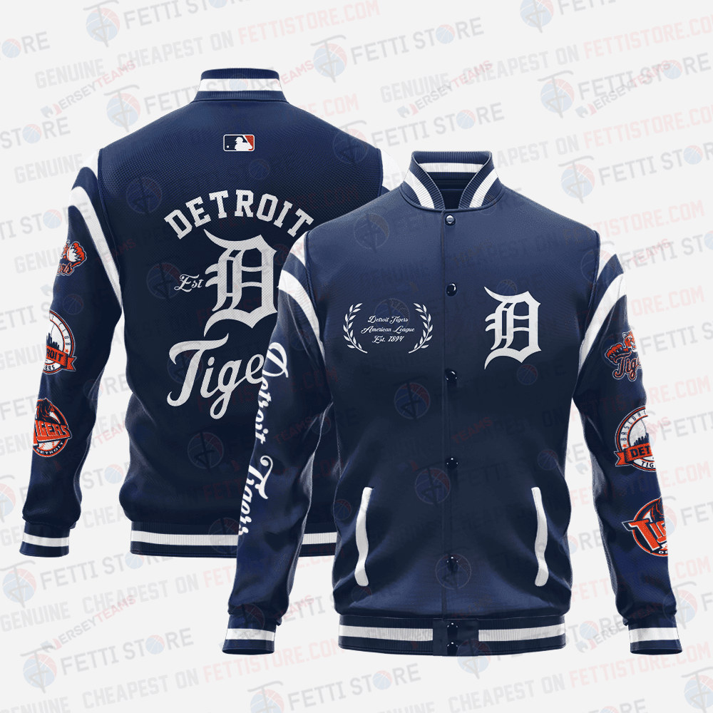 Detroit Tigers Major League Baseball AOP Varsity Jacket SH1 V1 - All-Over-Printed Jacket