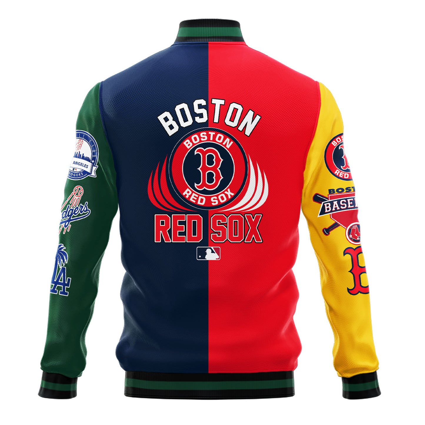 Boston Red Sox Major League Baseball Varsity Jacket STM V3 - All-Over-Printed Jacket