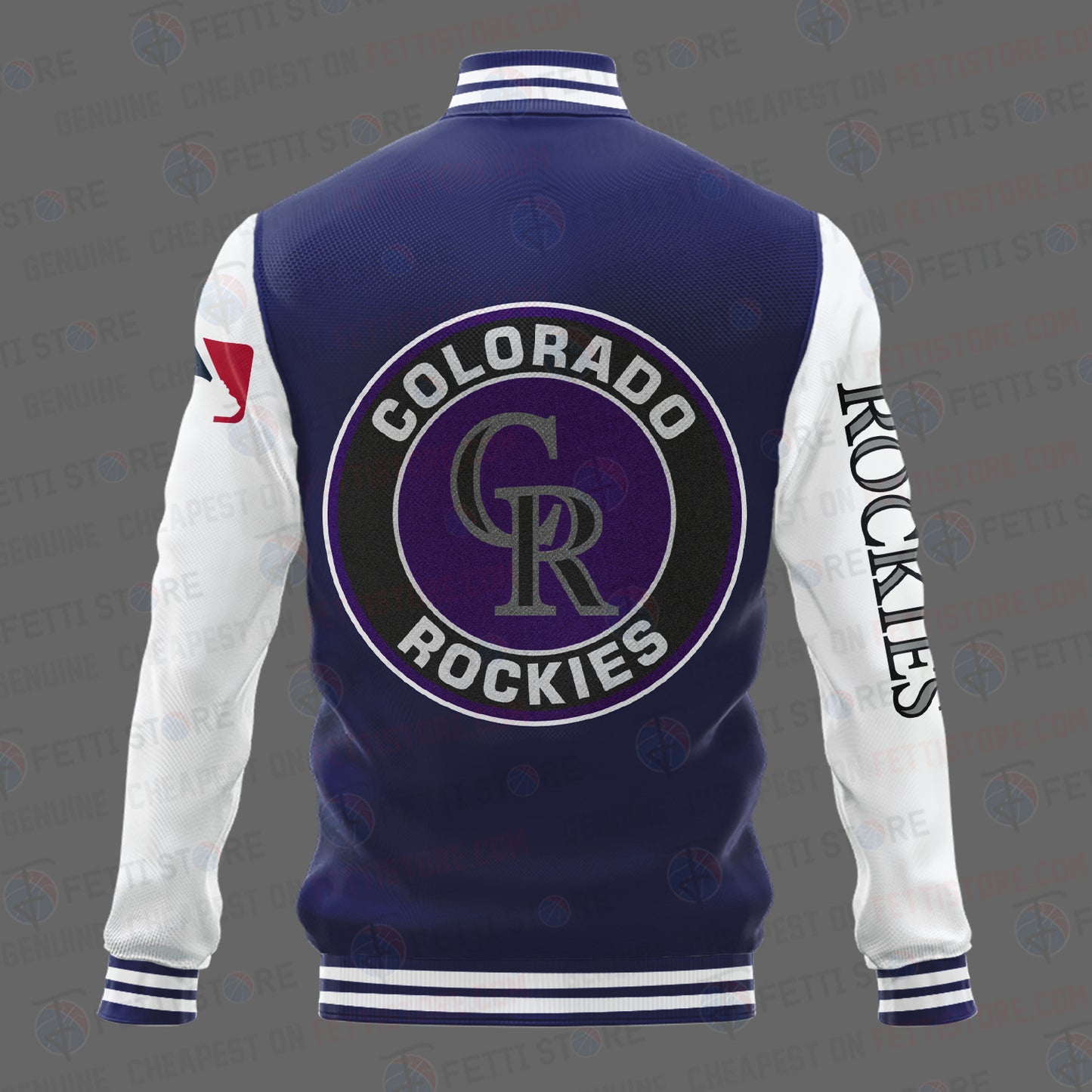 Colorado Rockies Major League Baseball AOP Varsity Jacket STM - All-Over-Printed Jacket