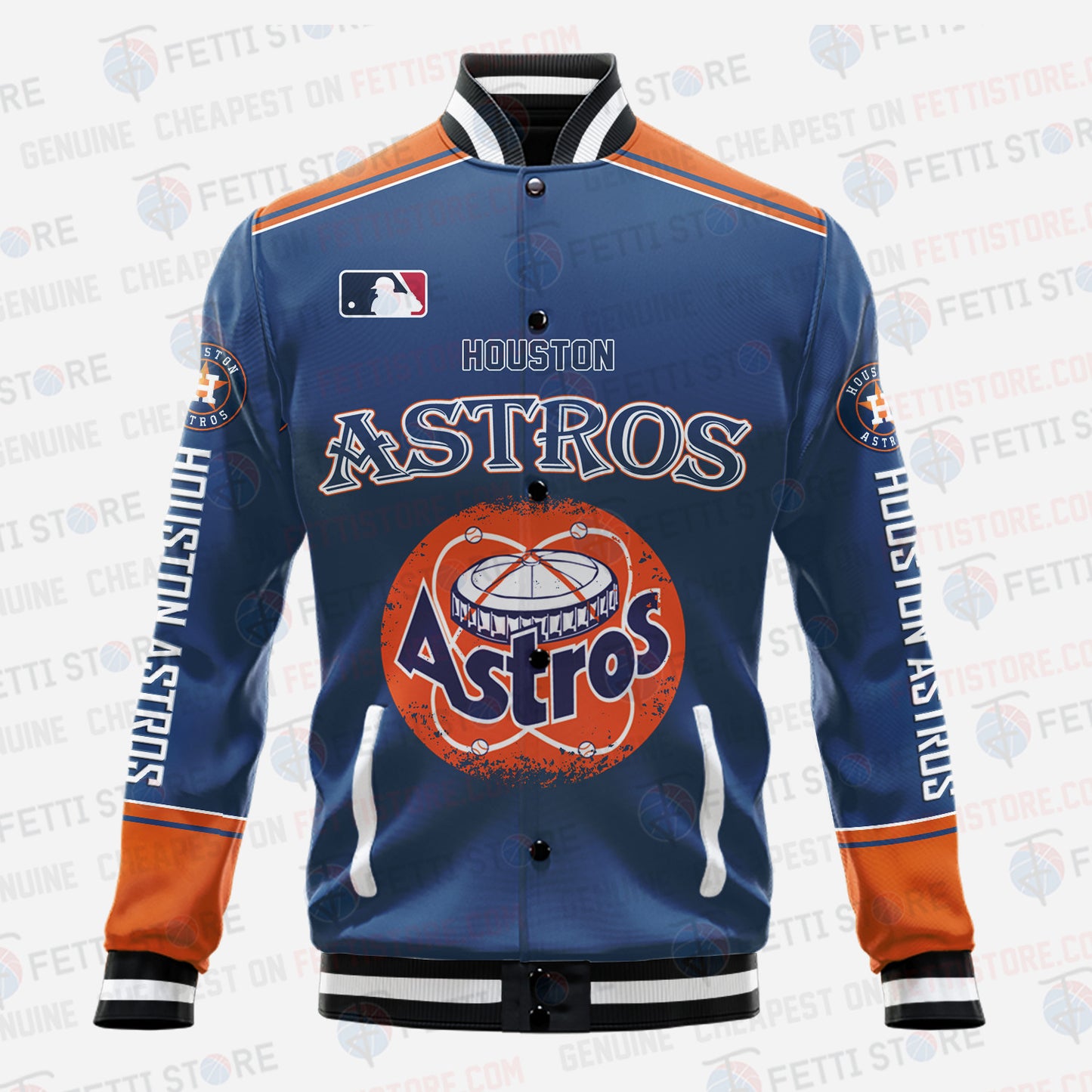 Houston Astros - Major League Baseball AOP Varsity Jacket V5 - All-Over-Printed Jacket