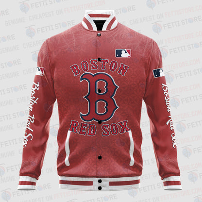 Boston Red Sox - Major League Baseball AOP Varsity Jacket V8 - All-Over-Printed Jacket