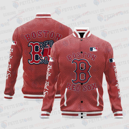 Boston Red Sox - Major League Baseball AOP Varsity Jacket V8 - All-Over-Printed Jacket