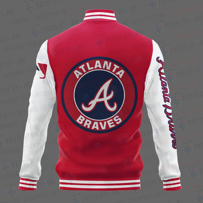 Atlanta Braves Major League Baseball AOP Varsity Jacket STM - All-Over-Printed Jacket