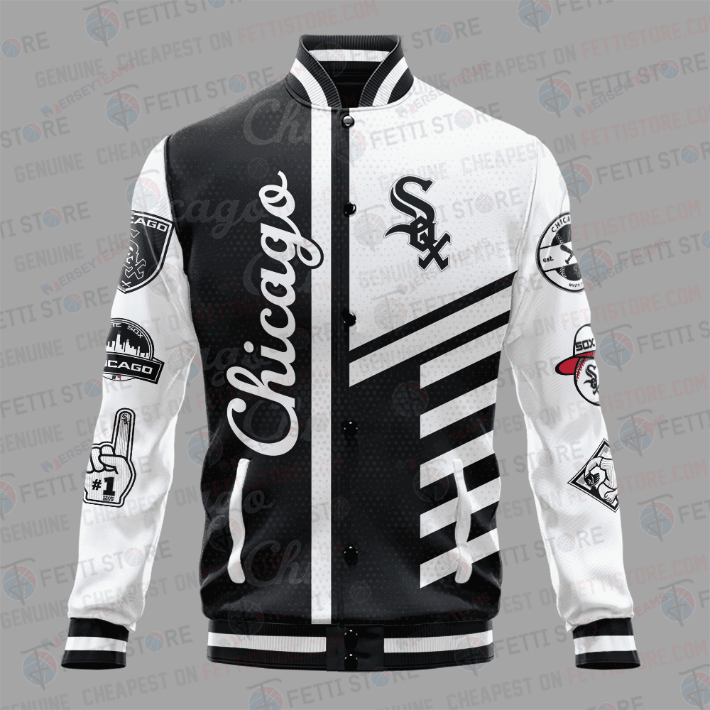 Chicago White Sox American League Baseball Varsity Jacket SH1 V1 - All-Over-Printed Jacket