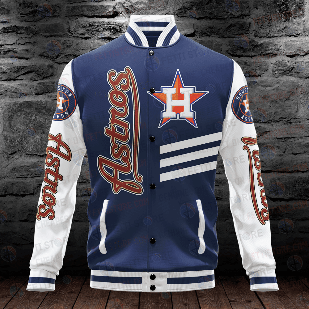 Houston Astros Major League Baseball AOP Varsity Jacket - All-Over-Printed Jacket