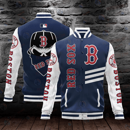 Boston Red Sox Major League Baseball AOP Varsity Jacket - All-Over-Printed Jacket