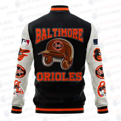 Baltimore Orioles - Major League Baseball AOP Varsity Jacket V2 - All-Over-Printed Jacket