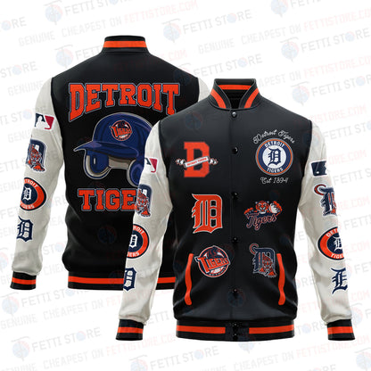 Detroit Tigers - Major League Baseball AOP Varsity Jacket V2 - All-Over-Printed Jacket