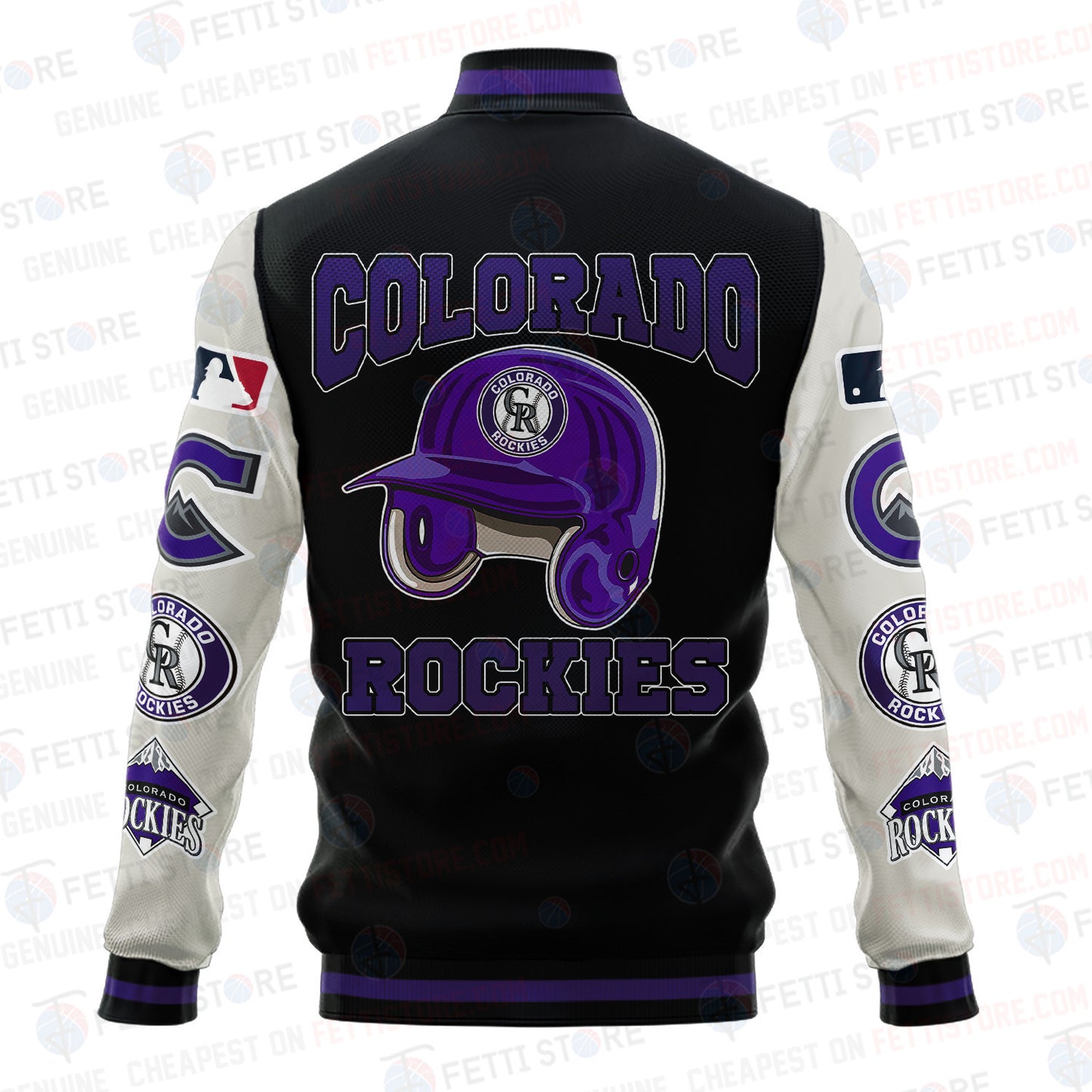 Colorado Rockies - Major League Baseball AOP Varsity Jacket V2 - All-Over-Printed Jacket
