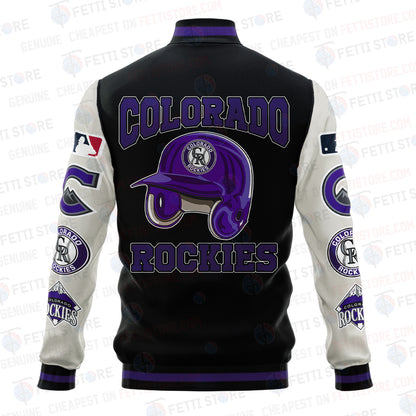 Colorado Rockies - Major League Baseball AOP Varsity Jacket V2 - All-Over-Printed Jacket