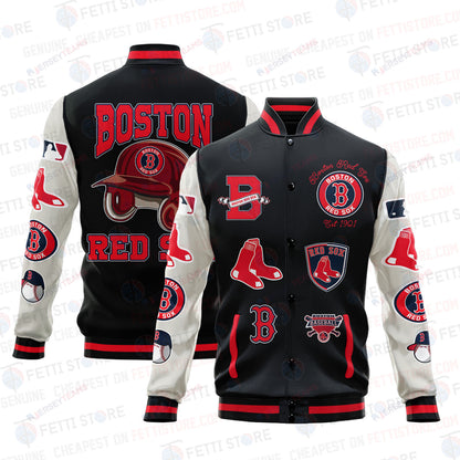 Boston Red Sox - Major League Baseball AOP Varsity Jacket V2 - All-Over-Printed Jacket