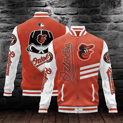 Baltimore Orioles Major League Baseball AOP Varsity Jacket - All-Over-Printed Jacket