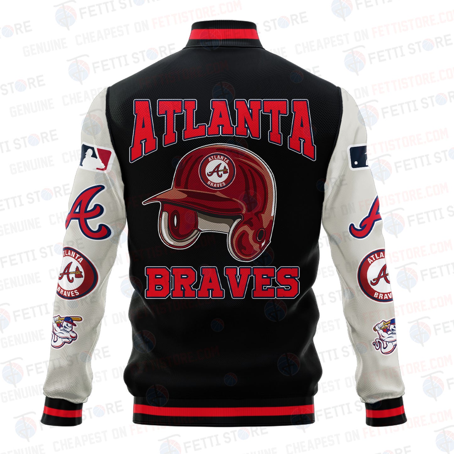 Atlanta Braves - Major League Baseball AOP Varsity Jacket V2 - All-Over-Printed Jacket