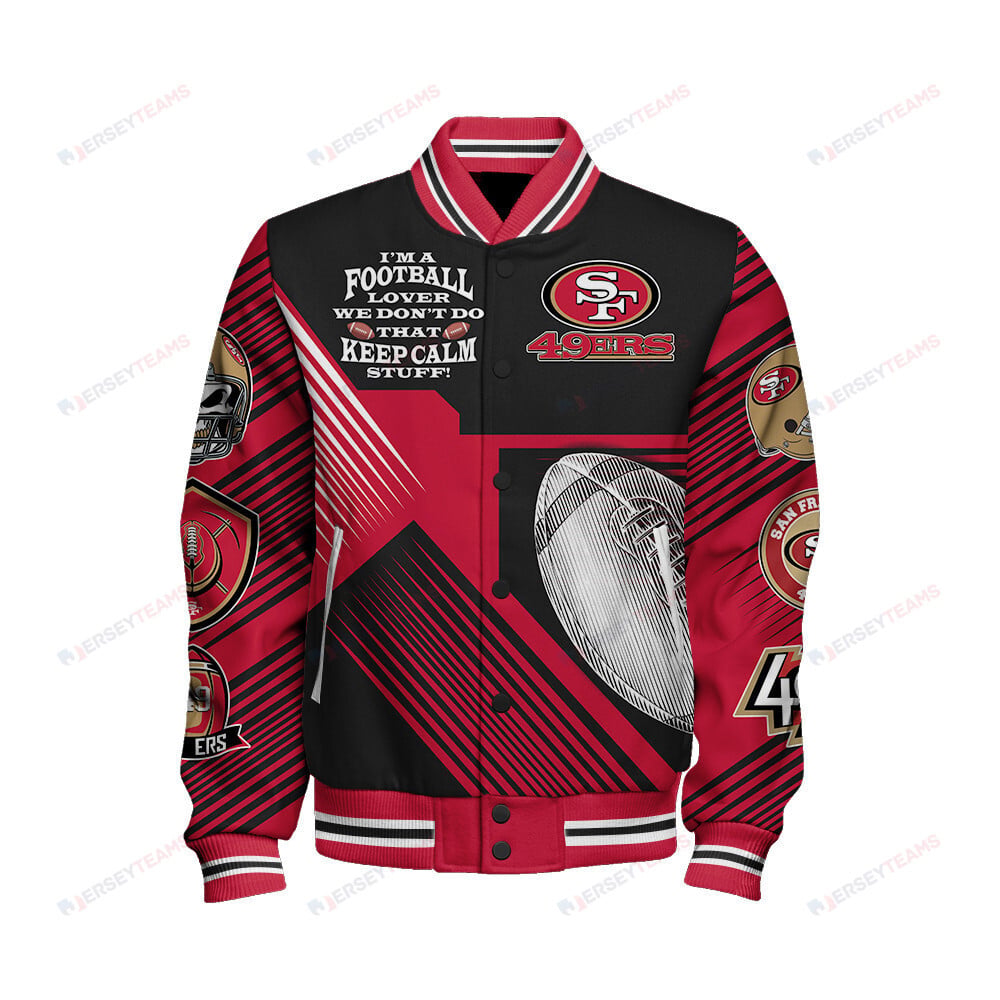 San Francisco 49ers National Football League Varsity Jacket STM V2 - All-Over-Printed Jacket