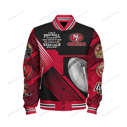 San Francisco 49ers National Football League Varsity Jacket STM V2 - All-Over-Printed Jacket