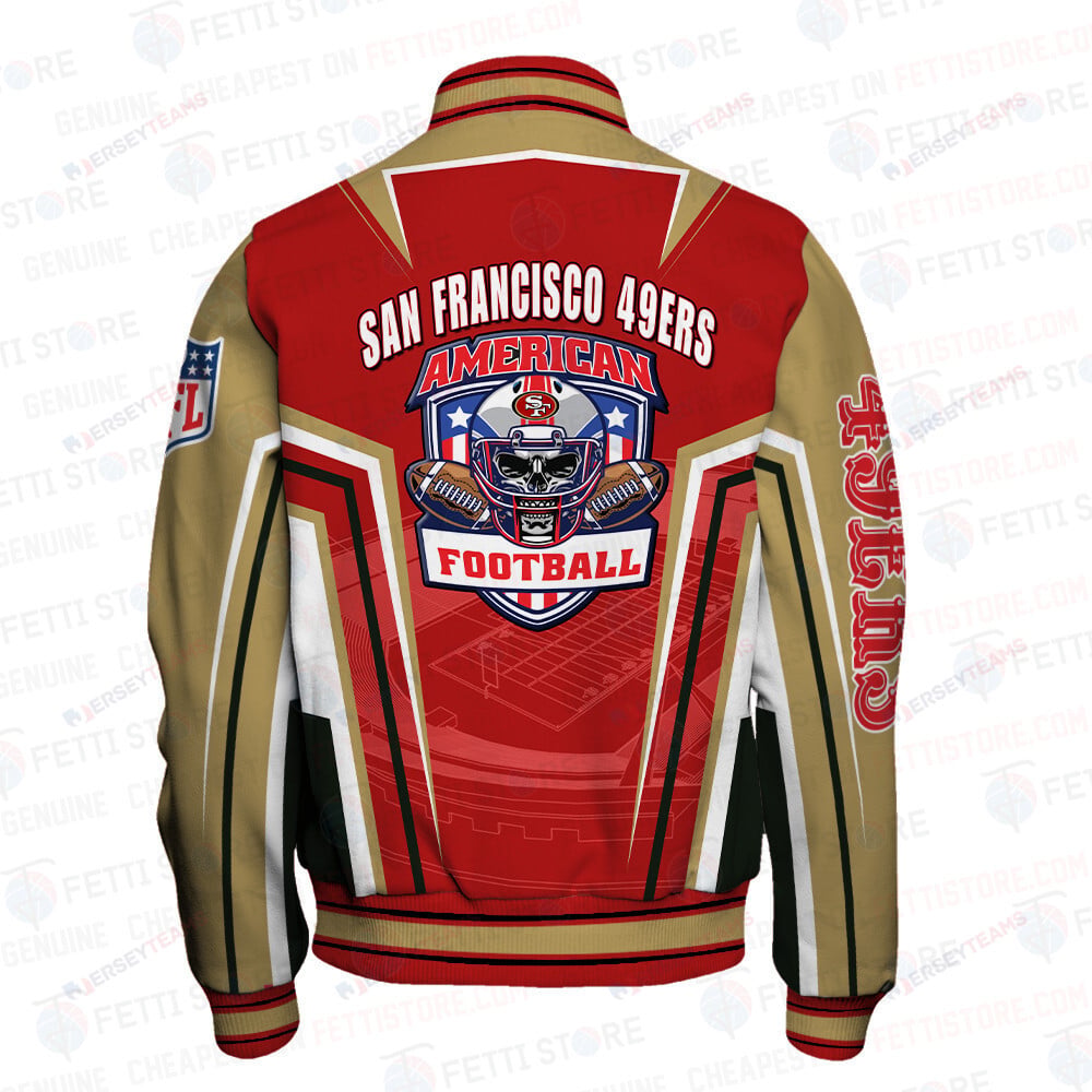 San Francisco 49ers National Football League Varsity Jacket STM V4 - All-Over-Printed Jacket