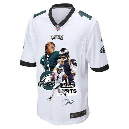 Jalen Hurts 1 Philadelphia Eagles Rising Star Game Jersey - Men, White