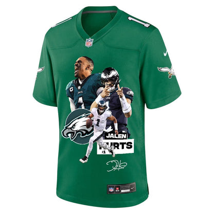 Jalen Hurts 1 Philadelphia Eagles Rising Star Game Jersey - Men, Green