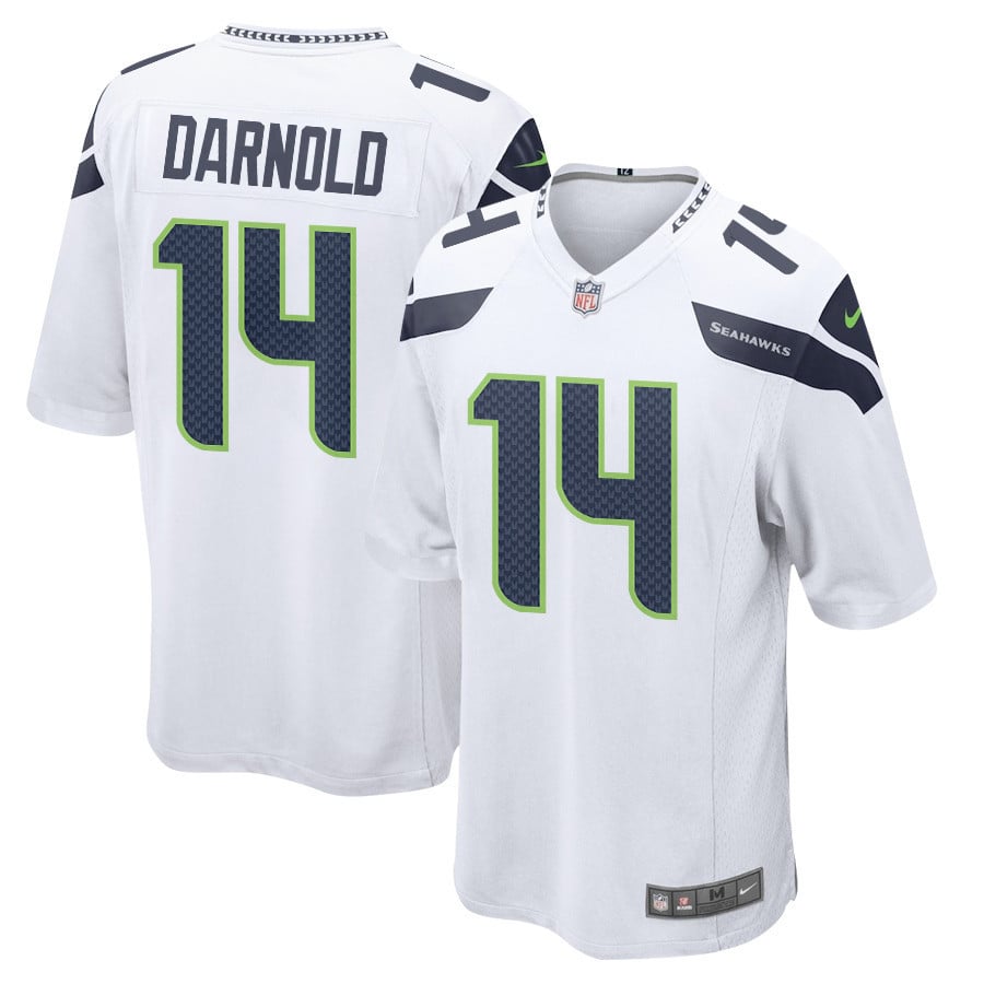 Sam Darnold 14 Seattle Seahawks Game Jersey - White, Men Jersey