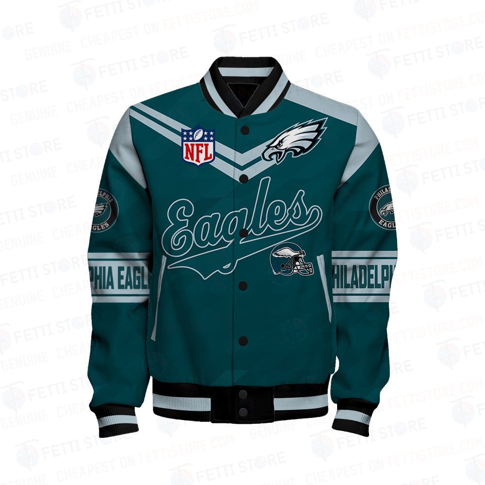 Philadelphia Eagles American Football League Pattern Varsity Jacket SH1 V2 - All-Over-Printed Jacket