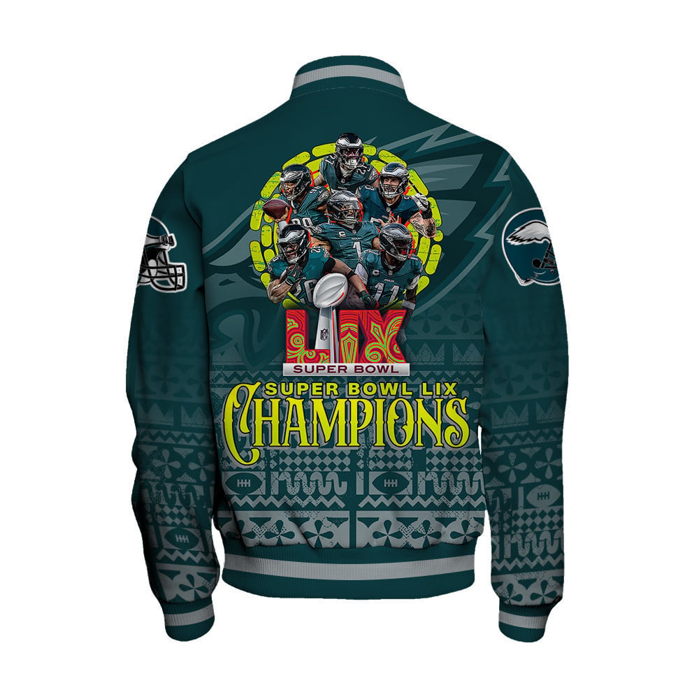 Philadelphia Eagles Super Bowl LIX Champions More Than Just A Game Varsity Jacket - All-Over-Printed Jacket