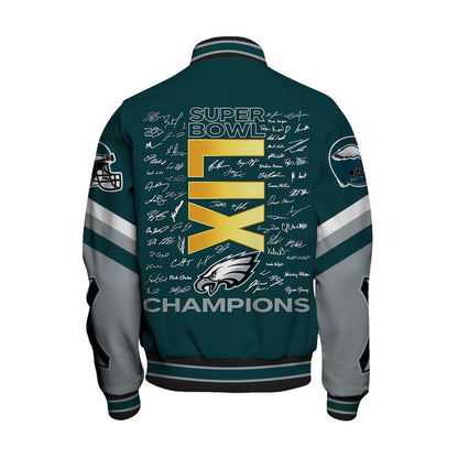 Philadelphia Eagles Super Bowl LIX Champions The Perfect Flight Varsity Jacket - All-Over-Printed Jacket